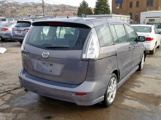 JM1CR293990329272 - 2009 MAZDA 5 GRAY photo 4