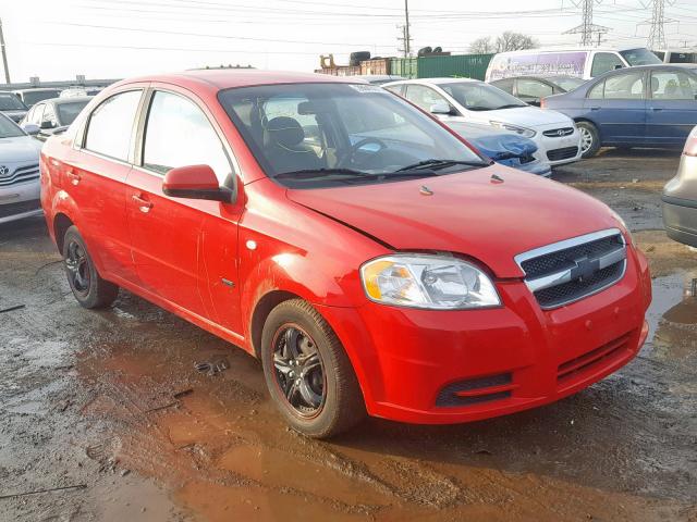 KL1TD56608B095340 - 2008 CHEVROLET AVEO BASE Қызыл фото 1