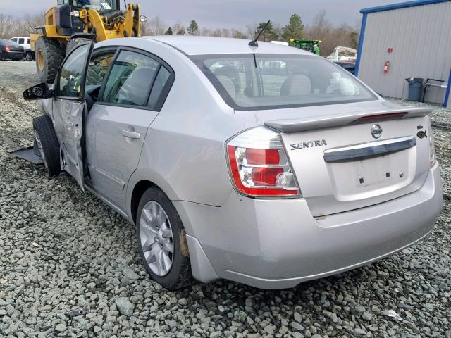 3N1AB6AP4CL682310 - 2012 NISSAN SENTRA 2.0 SILVER photo 3