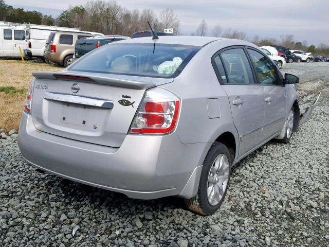 3N1AB6AP4CL682310 - 2012 NISSAN SENTRA 2.0 SILVER photo 4