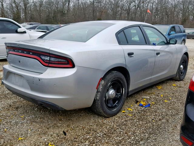 2C3CDXAT9HH649214 - 2017 DODGE CHARGER PO SILVER photo 4