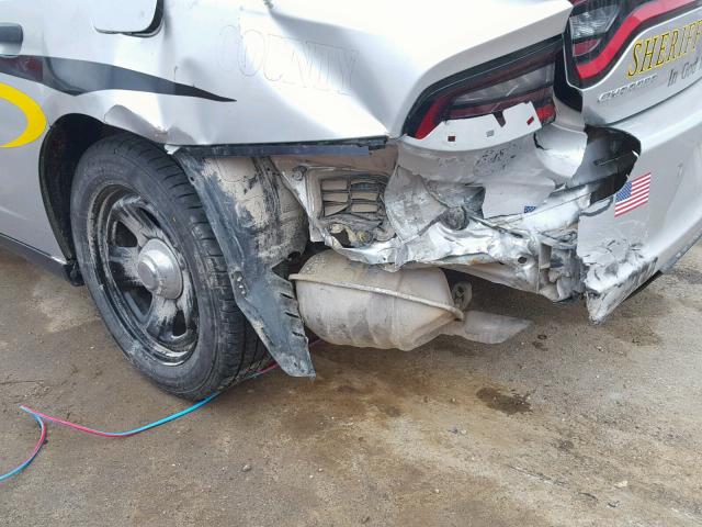 2C3CDXAT9HH649214 - 2017 DODGE CHARGER PO SILVER photo 9