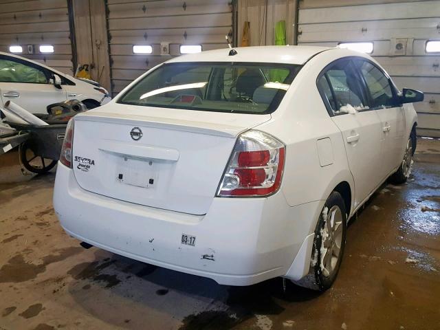 3N1AB61E67L697170 - 2007 NISSAN SENTRA 2.0 WHITE photo 4