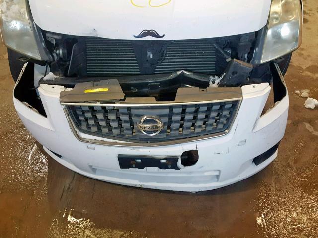 3N1AB61E67L697170 - 2007 NISSAN SENTRA 2.0 WHITE photo 9