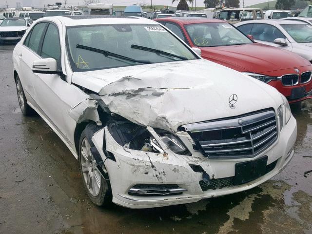 WDDHF5KB3DA757039 - 2013 MERCEDES-BENZ E 350 WHITE photo 1