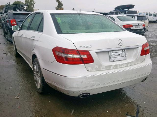 WDDHF5KB3DA757039 - 2013 MERCEDES-BENZ E 350 WHITE photo 3