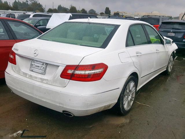 WDDHF5KB3DA757039 - 2013 MERCEDES-BENZ E 350 WHITE photo 4