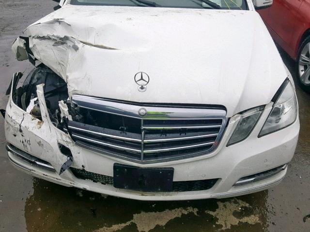 WDDHF5KB3DA757039 - 2013 MERCEDES-BENZ E 350 WHITE photo 7