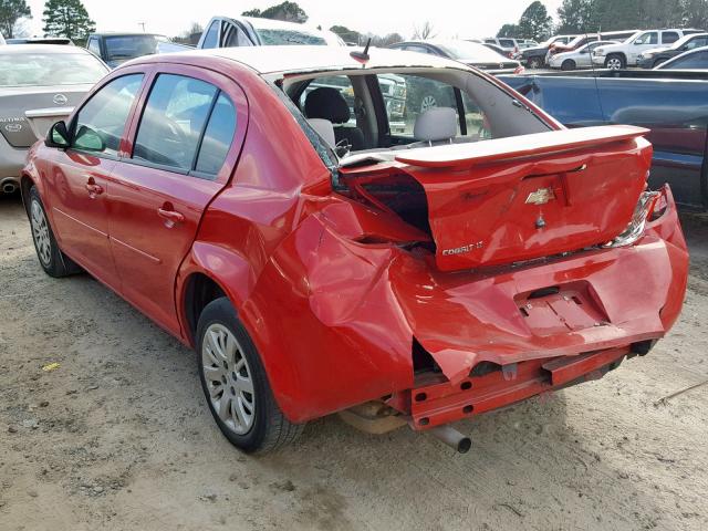 1G1AD5F53A7130901 - 2010 CHEVROLET COBALT 1LT RED photo 3