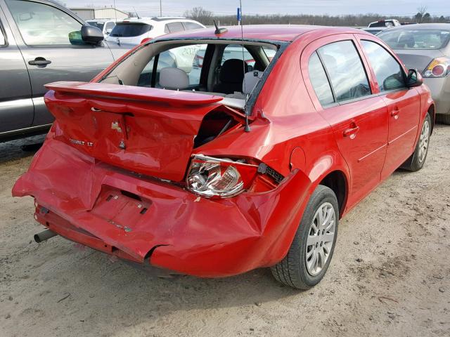 1G1AD5F53A7130901 - 2010 CHEVROLET COBALT 1LT RED photo 4