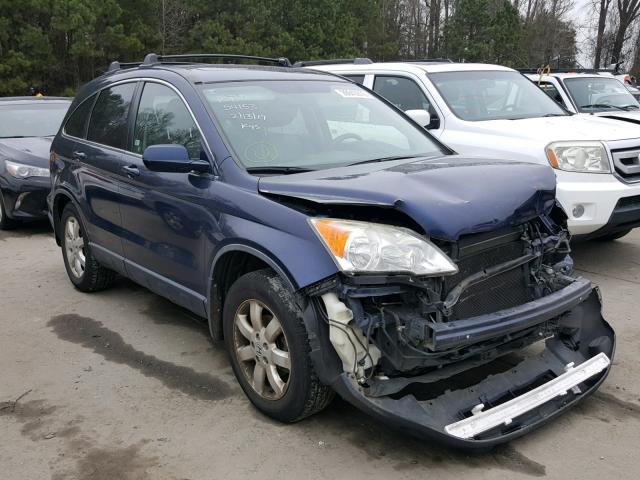 JHLRE48707C073317 - 2007 HONDA CR-V EXL BLUE photo 1