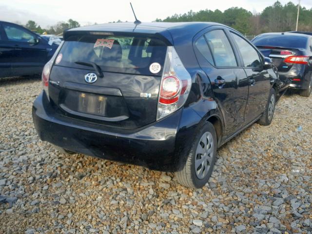 JTDKDTB36E1565182 - 2014 TOYOTA PRIUS C BLACK photo 4