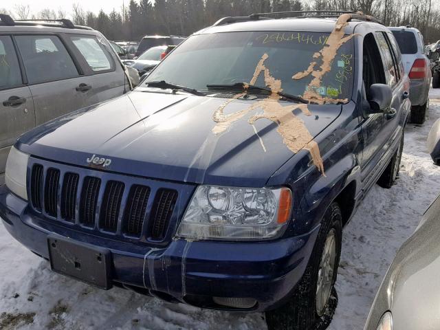 1J4GW58N4YC423131 - 2000 JEEP GRAND CHER BLUE photo 2