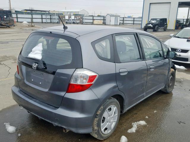 JHMGE8H39CS003936 - 2012 HONDA FIT GRAY photo 4