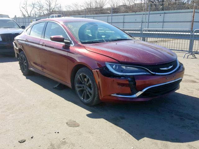 1C3CCCAB6FN589898 - 2015 CHRYSLER 200 LIMITE MAROON photo 1