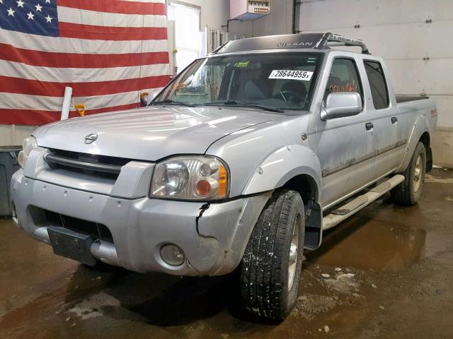 1N6ED29Y92C315439 - 2002 NISSAN FRONTIER C SILVER photo 2