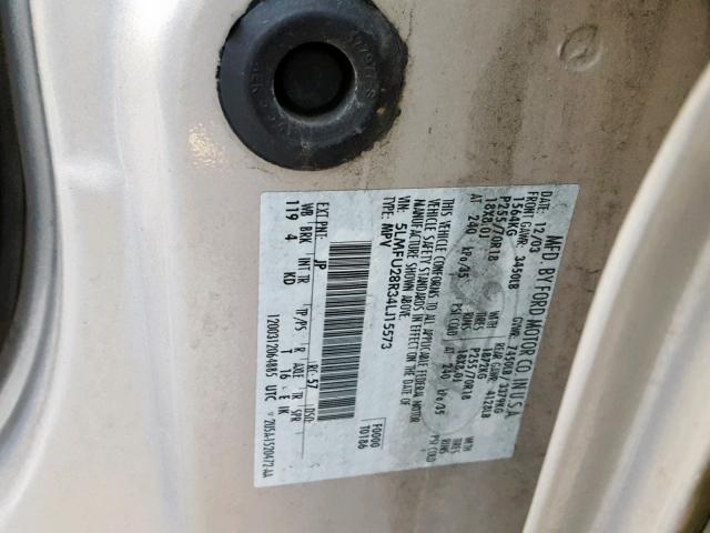 5LMFU28R34LJ15573 - 2004 LINCOLN NAVIGATOR TAN photo 10