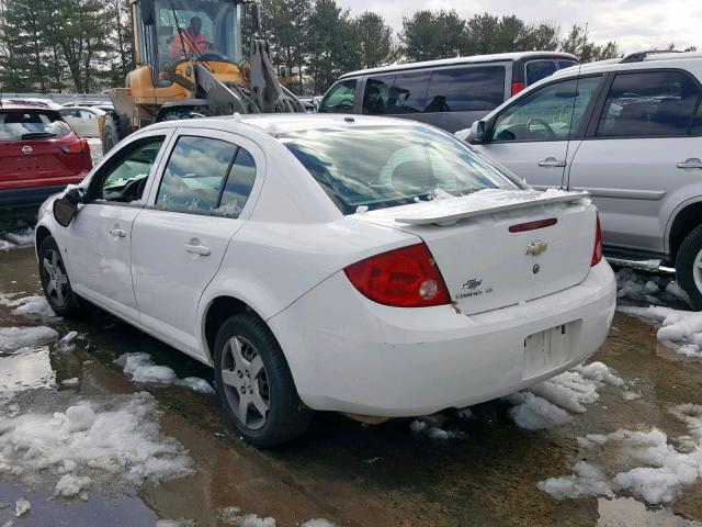 1G1AL58F087238752 - 2008 CHEVROLET COBALT LT WHITE photo 3