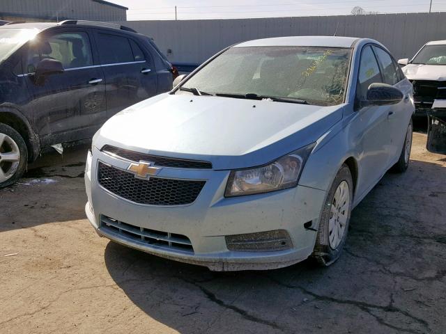 1G1PC5SH1B7290340 - 2011 CHEVROLET CRUZE LS BLUE photo 2