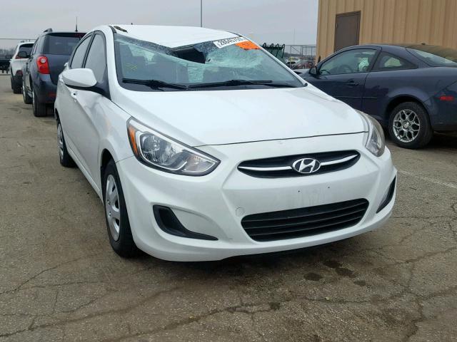 KMHCT4AE0GU014291 - 2016 HYUNDAI ACCENT SE WHITE photo 1