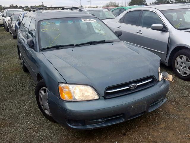 4S3BH635817306013 - 2001 SUBARU LEGACY L GREEN photo 1