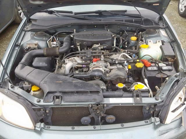 4S3BH635817306013 - 2001 SUBARU LEGACY L GREEN photo 7