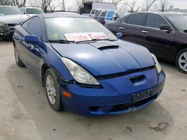 JTDDR32TX20121329 - 2002 TOYOTA CELICA GT BLUE photo 1