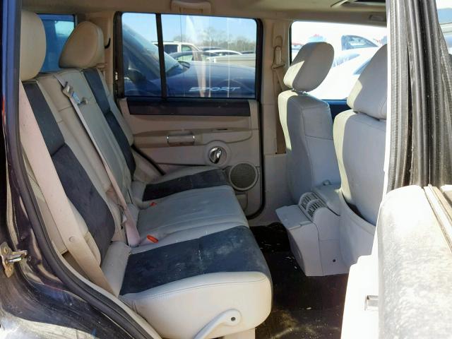 1J8HG68227C670013 - 2007 JEEP COMMANDER BLACK photo 6