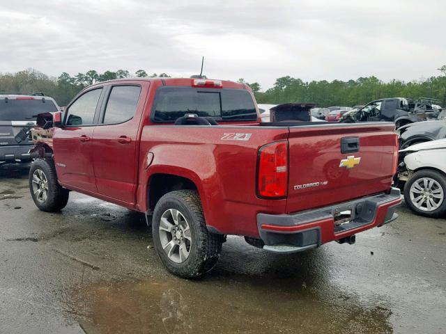 1GCGTDEN9J1141372 - 2018 CHEVROLET COLORADO Z MAROON photo 3