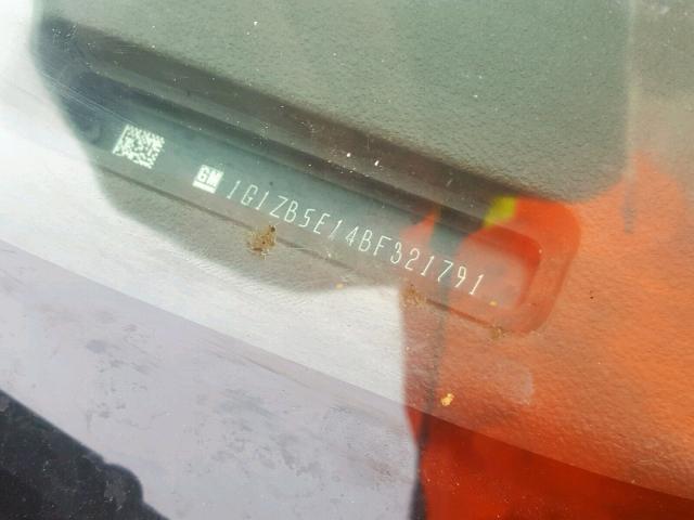 1G1ZB5E14BF321791 - 2011 CHEVROLET MALIBU LS 灰色 照片 10