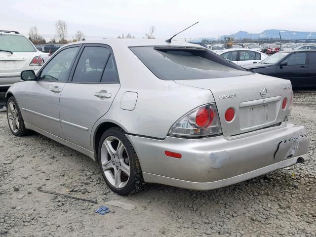 JTHBD192220062539 - 2002 LEXUS IS 300 SILVER photo 3