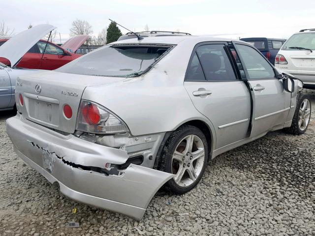 JTHBD192220062539 - 2002 LEXUS IS 300 SILVER photo 4