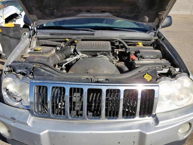 1J4HR58N05C586673 - 2005 JEEP GRAND CHER SILVER photo 7