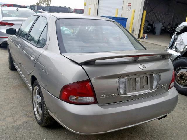 3N1BB51D51L125505 - 2001 NISSAN SENTRA SE SILVER photo 3