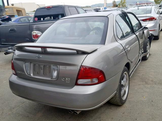 3N1BB51D51L125505 - 2001 NISSAN SENTRA SE SILVER photo 4