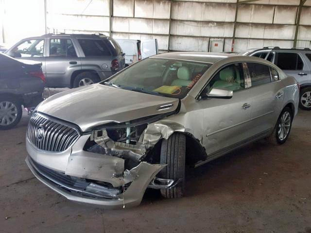 1G4GA5G38EF107936 - 2014 BUICK LACROSSE GOLD photo 2