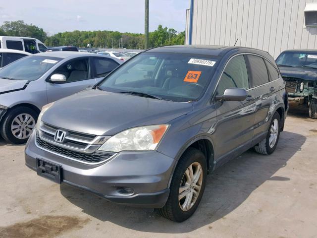 5J6RE3H7XAL025414 - 2010 HONDA CR-V EXL GRAY photo 2