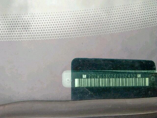 2G2WC58C261252492 - 2006 PONTIAC GRAND PRIX BLUE photo 9