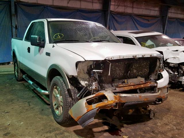 1FTPX14585NA40925 - 2005 FORD F150 WHITE photo 1