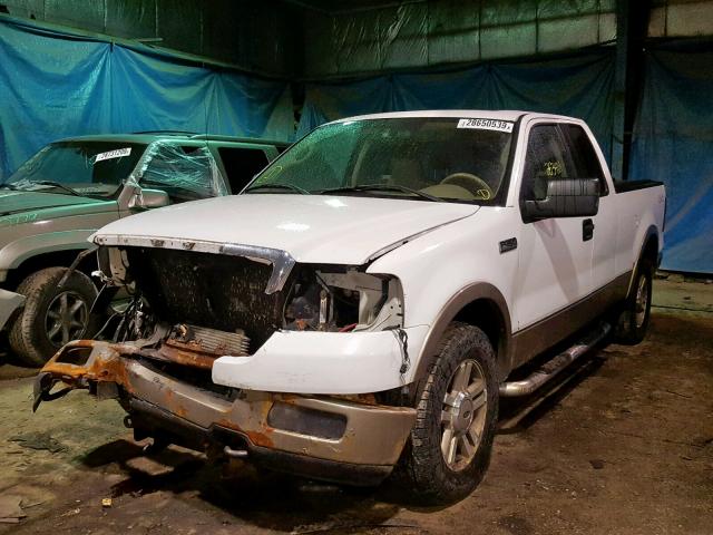 1FTPX14585NA40925 - 2005 FORD F150 WHITE photo 2