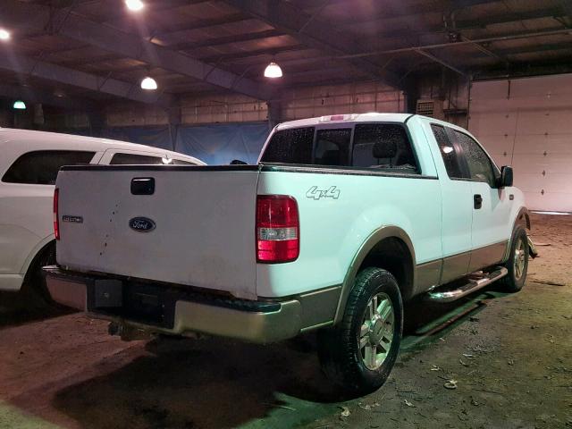 1FTPX14585NA40925 - 2005 FORD F150 WHITE photo 4