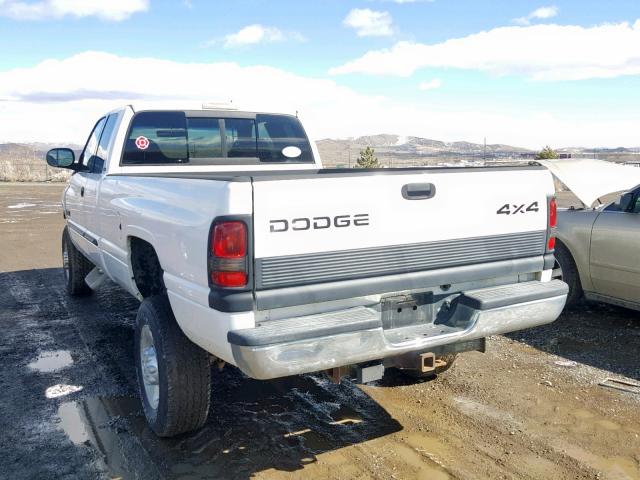 3B7KF23741G231136 - 2001 DODGE RAM 2500 WHITE photo 3