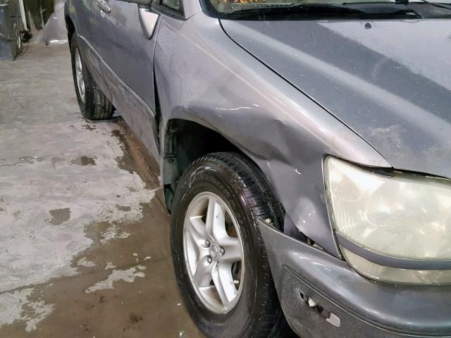 JTJGF10U930152740 - 2003 LEXUS RX 300 GRAY photo 9