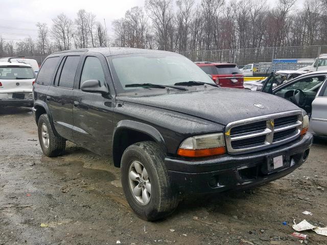 1D4HS38NX3F595023 - 2003 DODGE DURANGO SP BLACK photo 1