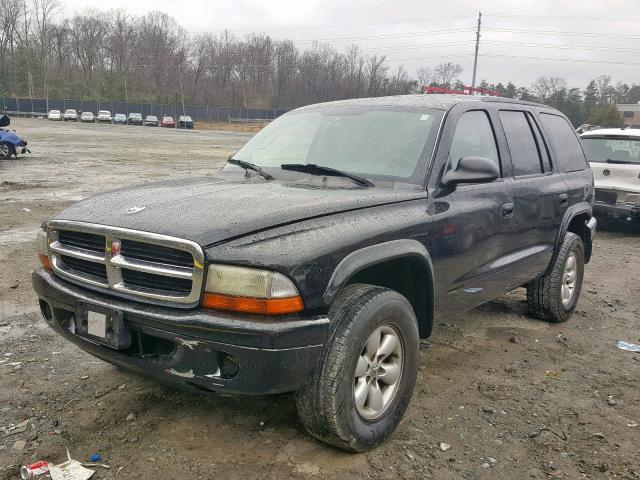 1D4HS38NX3F595023 - 2003 DODGE DURANGO SP BLACK photo 2