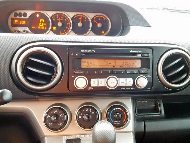 JTLKE50E581035808 - 2008 TOYOTA SCION XB 银色 照片 9