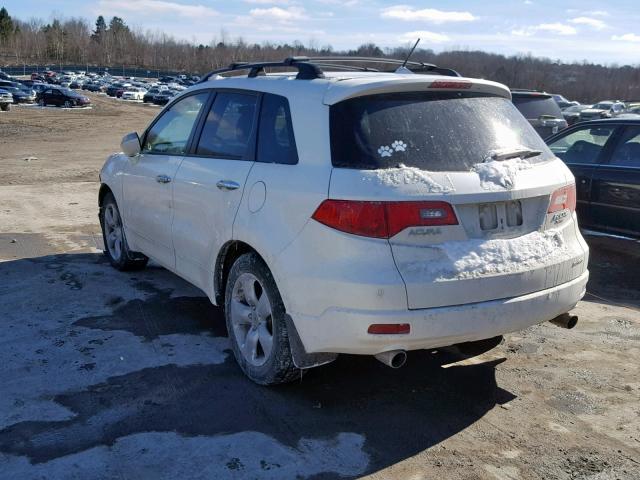 5J8TB18527A020138 - 2007 ACURA RDX TECHNO WHITE photo 3