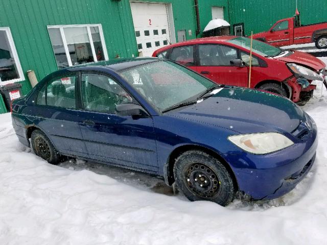 2HGES153X4H937059 - 2004 HONDA CIVIC DX V BLUE photo 1