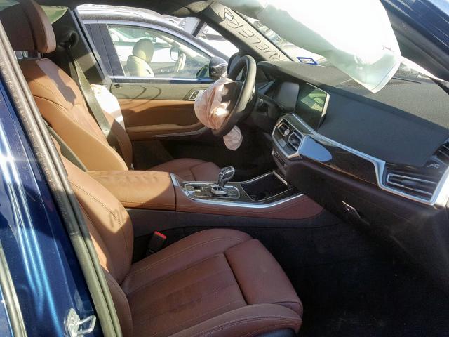 5UXCR6C53KLL06834 - 2019 BMW X5 XDRIVE4 BLUE photo 5