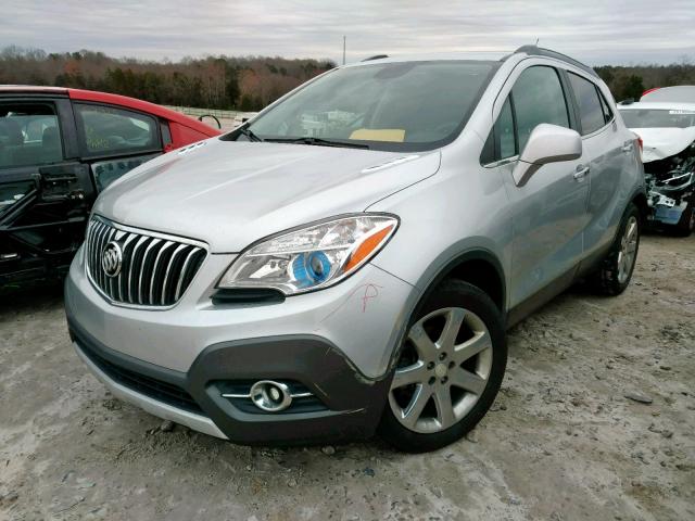 KL4CJCSB2DB158970 - 2013 BUICK ENCORE SILVER photo 2